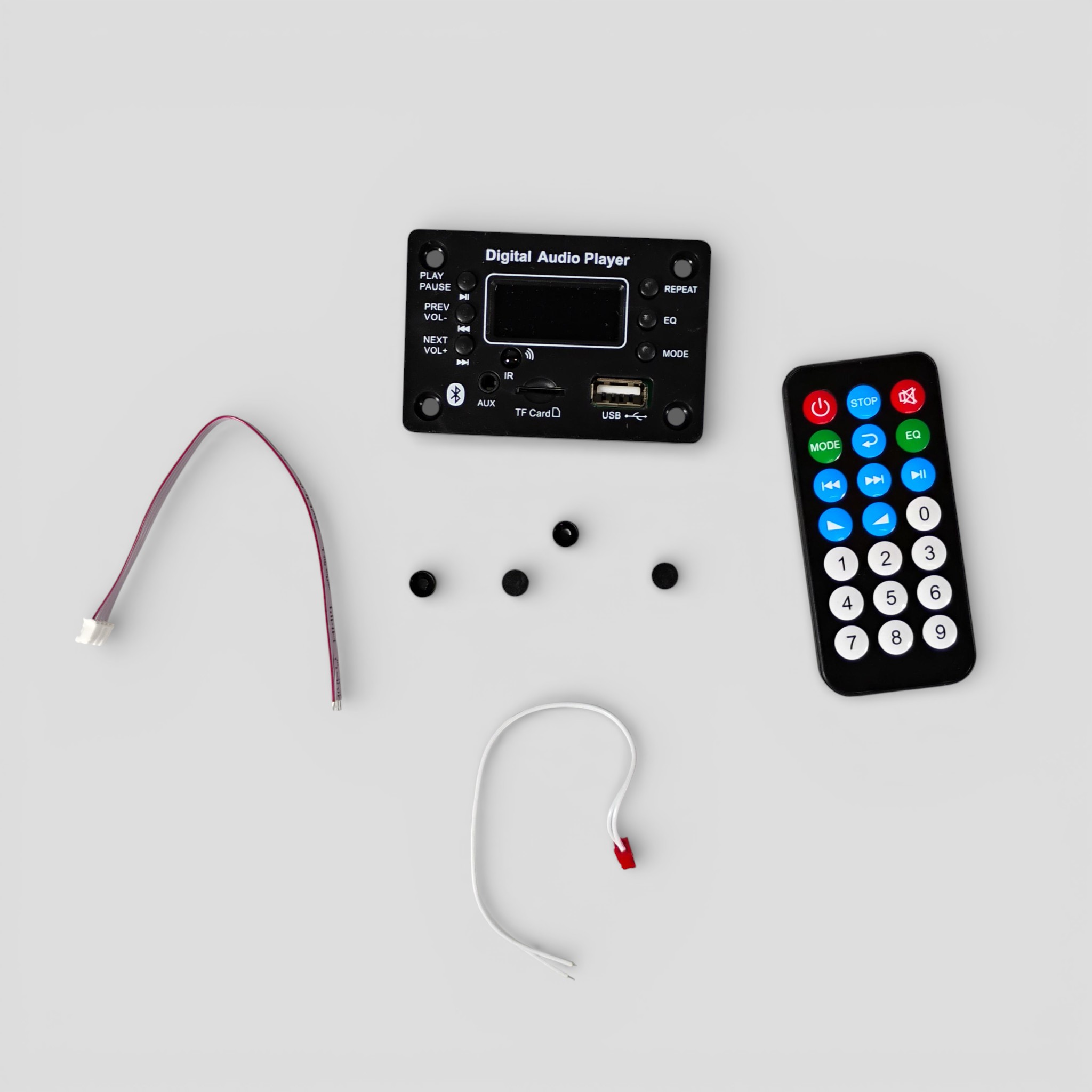 ICANING Amplifier Board Audio Player Bluetooth USB FM DIY 80W 12V - G016 Gambar produk ICANING Amplifier Board Audio Player Bluetooth USB FM DIY 80W 12V - G016