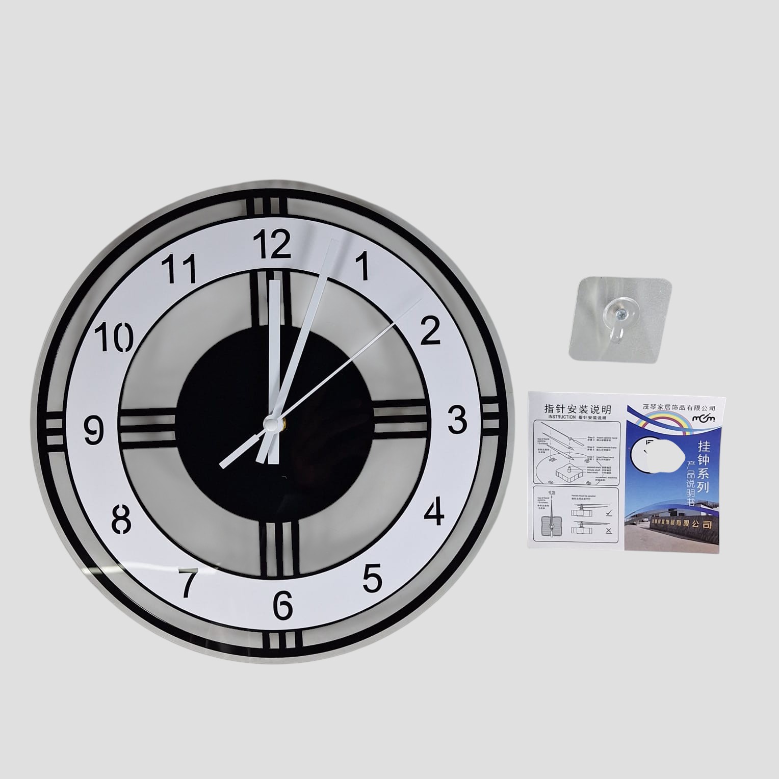 VOSARREA Jam Dinding Quartz Creative Design Simple Modern 30cm - E163 Gambar produk VOSARREA Jam Dinding Quartz Creative Design Simple Modern 30cm - E163