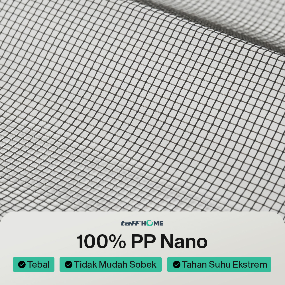 TaffHOME Kasa Nyamuk Jaring Jendela Mosquito Net PP Nano 20 Mesh 1x1M - AW15 Gambar produk TaffHOME Kasa Nyamuk Jaring Jendela Mosquito Net PP Nano 20 Mesh 1x1M - AW15