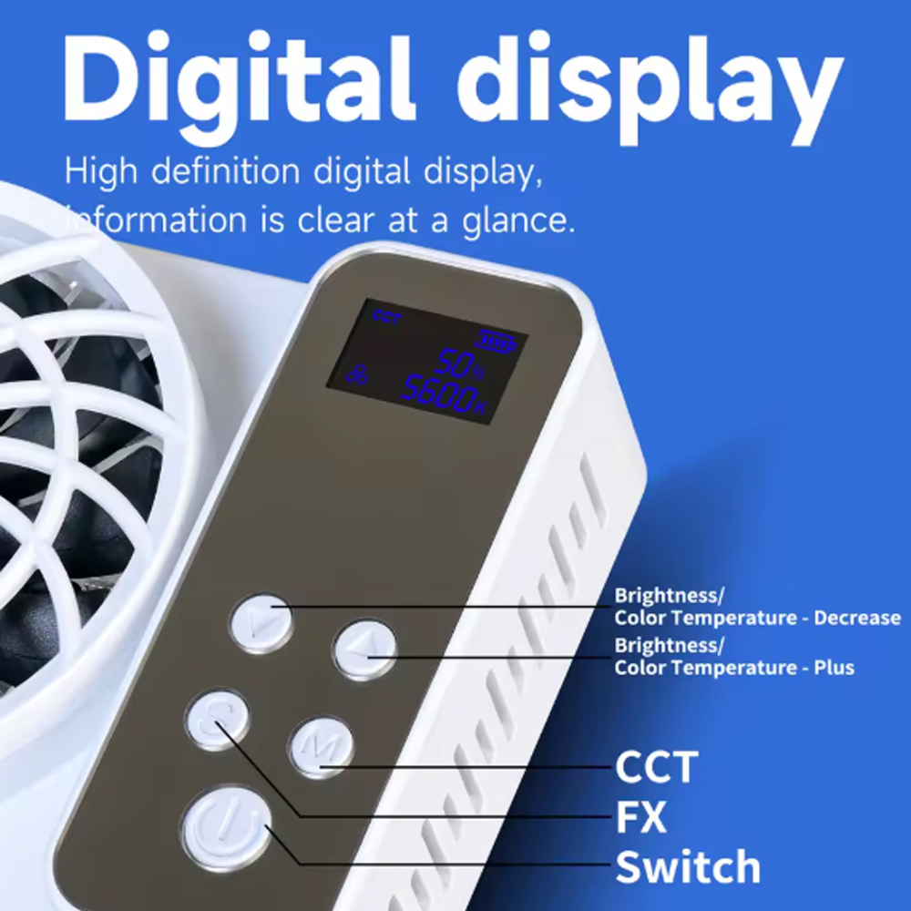 SHIYAN Lampu Studio Fotografi COB LED 3in1 Color 22 Mode 100W - K100W Gambar produk SHIYAN Lampu Studio Fotografi COB LED 3in1 Color 22 Mode 100W - K100W