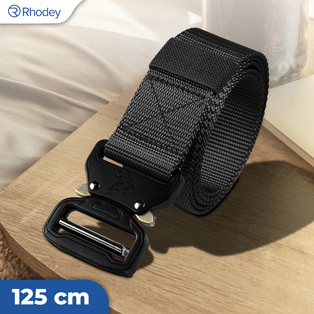 Rhodey Tali Ikat Pinggang Canvas Nylon Army Military Tactical 125cm - MU056 Gambar produk Rhodey Tali Ikat Pinggang Canvas Nylon Army Military Tactical 125cm - MU056