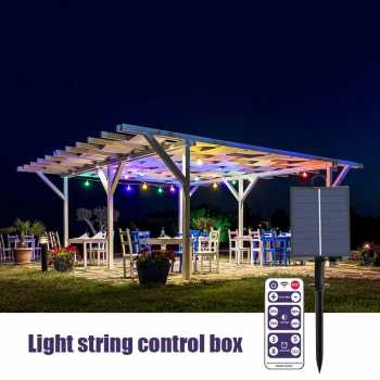ALLOYSEED Panel Surya Lampu Outdoor String Light 1200mAh with Remote - SW20