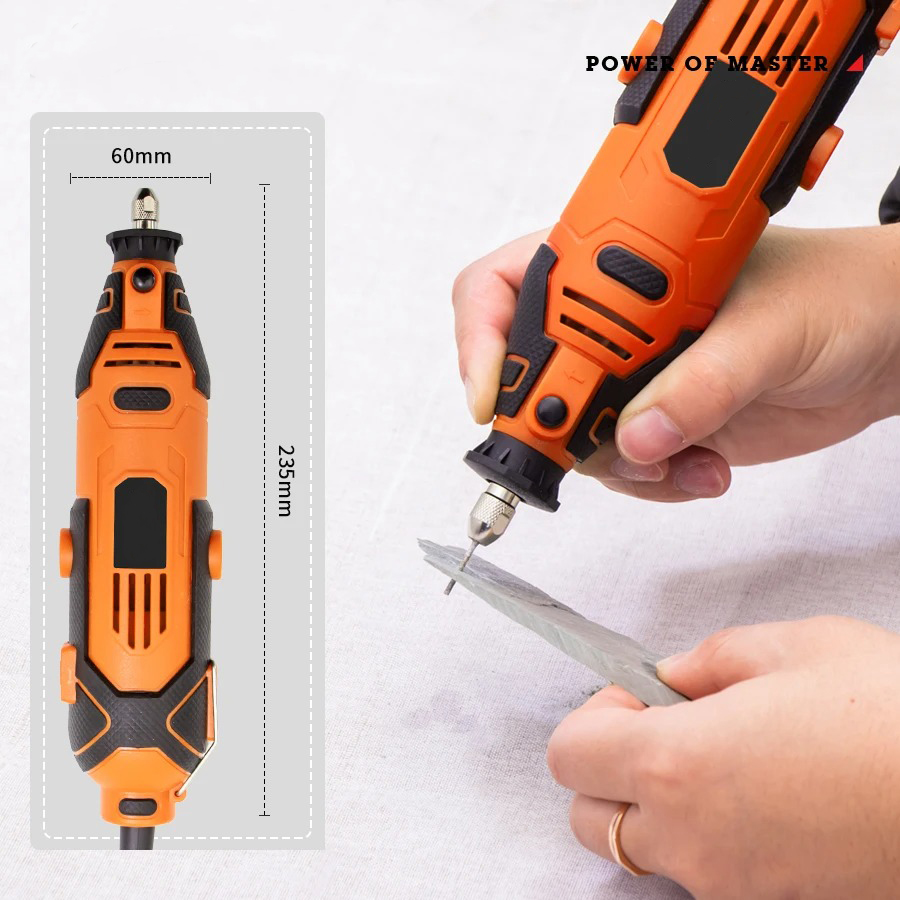 Gambar produk KRIMED Bor Listrik Polishing Engraver Die Grinder 200W 30000RPM - KR300