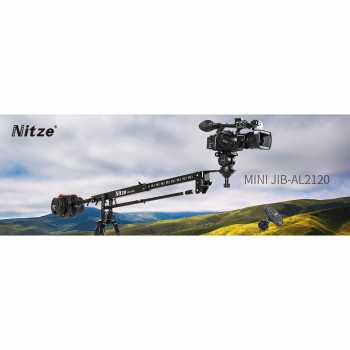 Nitze Mini Jimmy Jib Camera Crane Arm CNC Aluminium Bowl 100mm 2.1M - JIB-AL2120