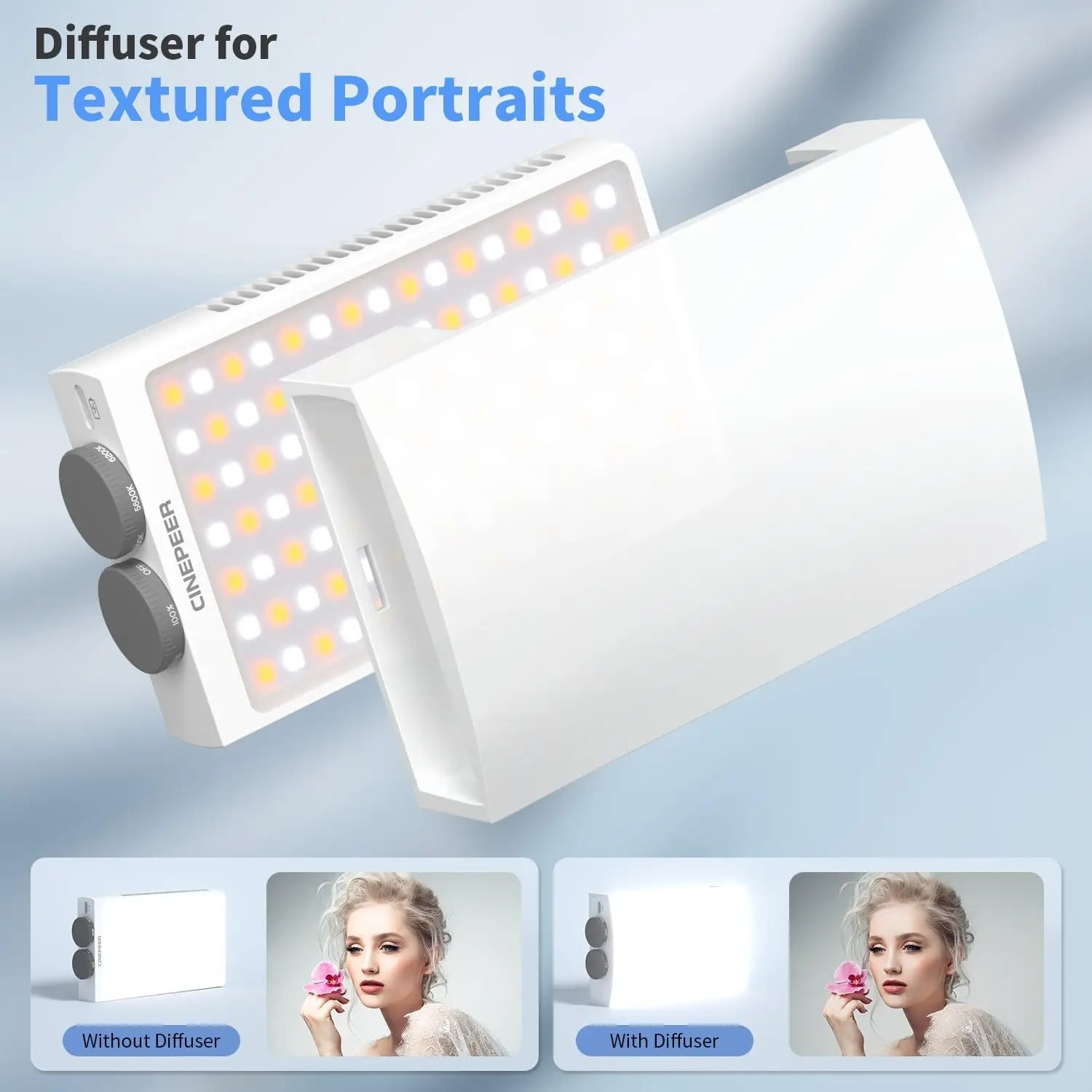 ZHIYUN CINEPEER Lampu Fill Light Fotografi LED 3in1 Color 4000mAh 25W - CM25 Gambar produk ZHIYUN CINEPEER Lampu Fill Light Fotografi LED 3in1 Color 4000mAh 25W - CM25