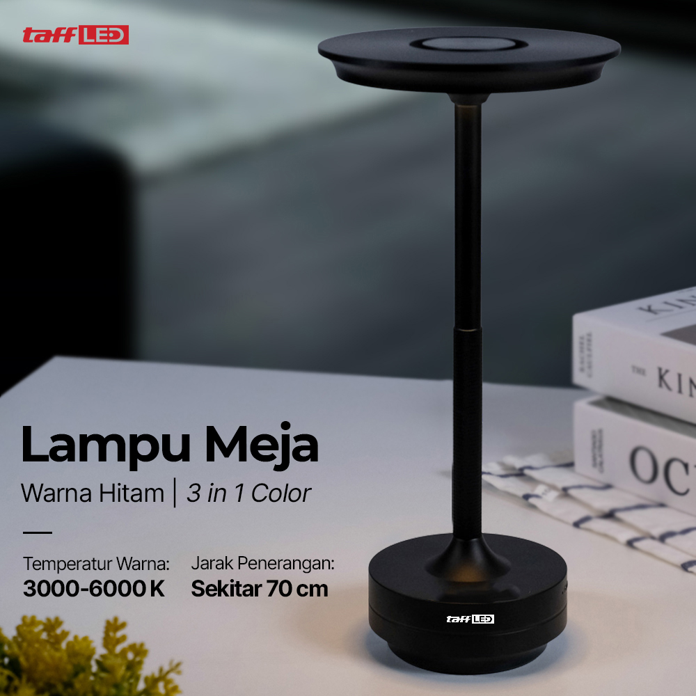 TaffLED Lampu Meja Hias Desk Lamp Restaurant Bar USB 3in1 Color - TW54 Gambar produk TaffLED Lampu Meja Hias Desk Lamp Restaurant Bar USB 3in1 Color - TW54