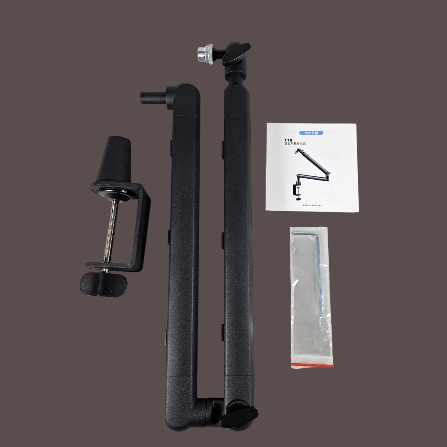 ABOYA Stand Microphone Boom Arm Lazypod Anti Shake - F10 Gambar produk ABOYA Stand Microphone Boom Arm Lazypod Anti Shake - F10