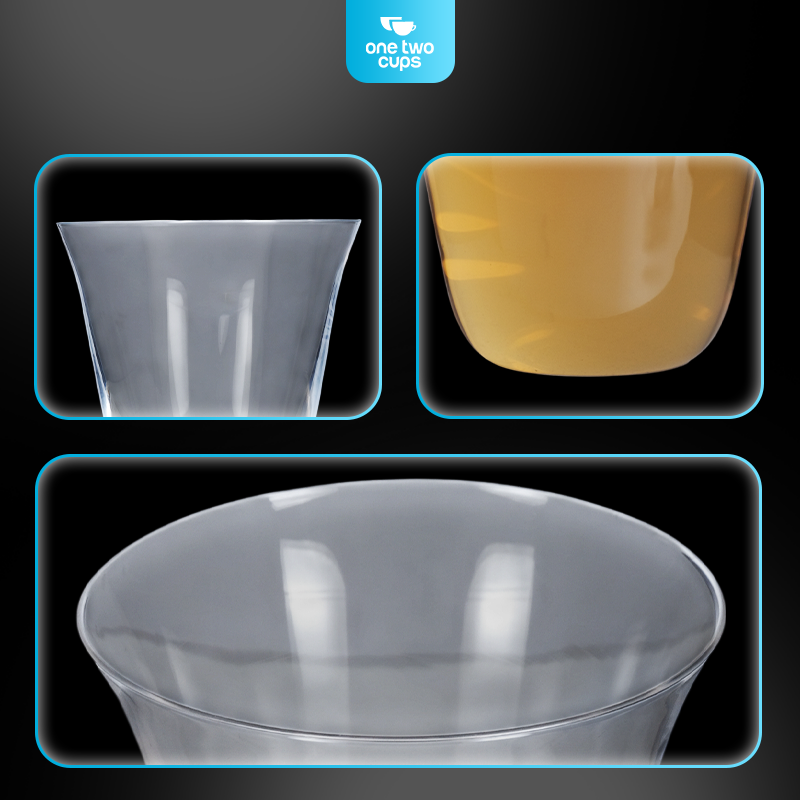 One Two Cups Gelas Whisky Cocktail Wide Mouth Thin Rock Glass 250ml - CG136 Gambar produk One Two Cups Gelas Whisky Cocktail Wide Mouth Thin Rock Glass 250ml - CG136