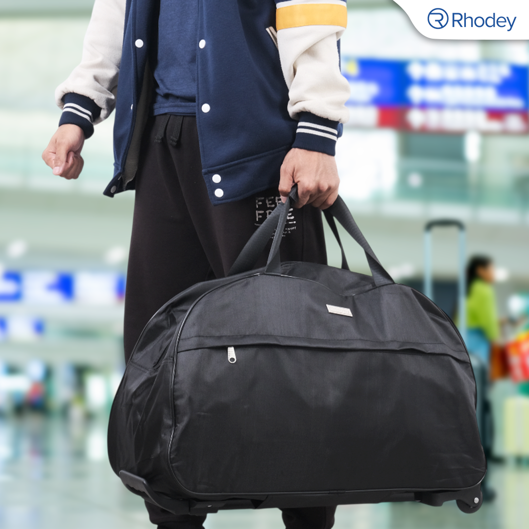 Rhodey Tas Koper Duffle Travel Bag with Trolley Size L Gambar produk Rhodey Tas Koper Duffle Travel Bag with Trolley Size L