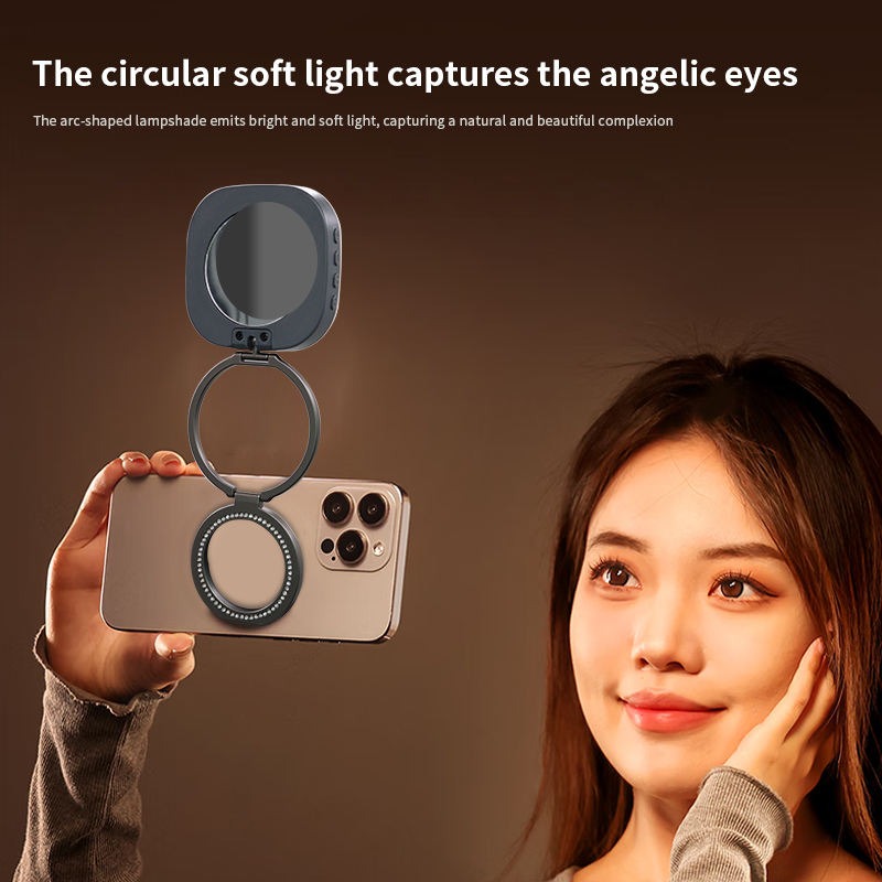 ALEON Lampu Fill Light Magnetic 3in1 Color Flip Design 1200mAh - AL-80 Gambar produk ALEON Lampu Fill Light Magnetic 3in1 Color Flip Design 1200mAh - AL-80