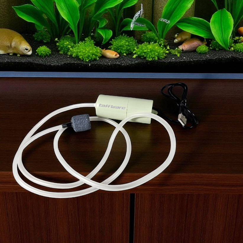 Taffware Aerator Aquarium Fish Tank Oxygenator USB 1W - AB479 Gambar produk Taffware Aerator Aquarium Fish Tank Oxygenator USB 1W - AB479