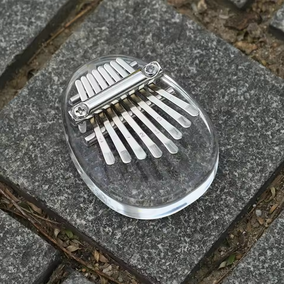 Gambar produk LUMINA Kalimba Mini Thumb Piano Musical Toys 8 Note Sound Acrylic Water Drop - LM-4588