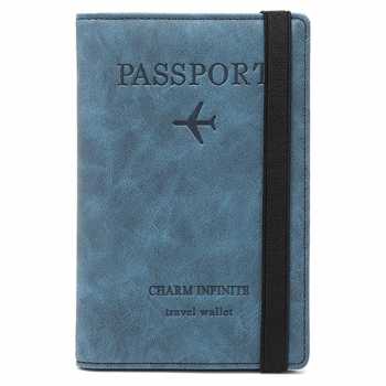 Andbana Dompet Paspor Cover Card Holder Travel Wallet RFID Blocking - YXY79