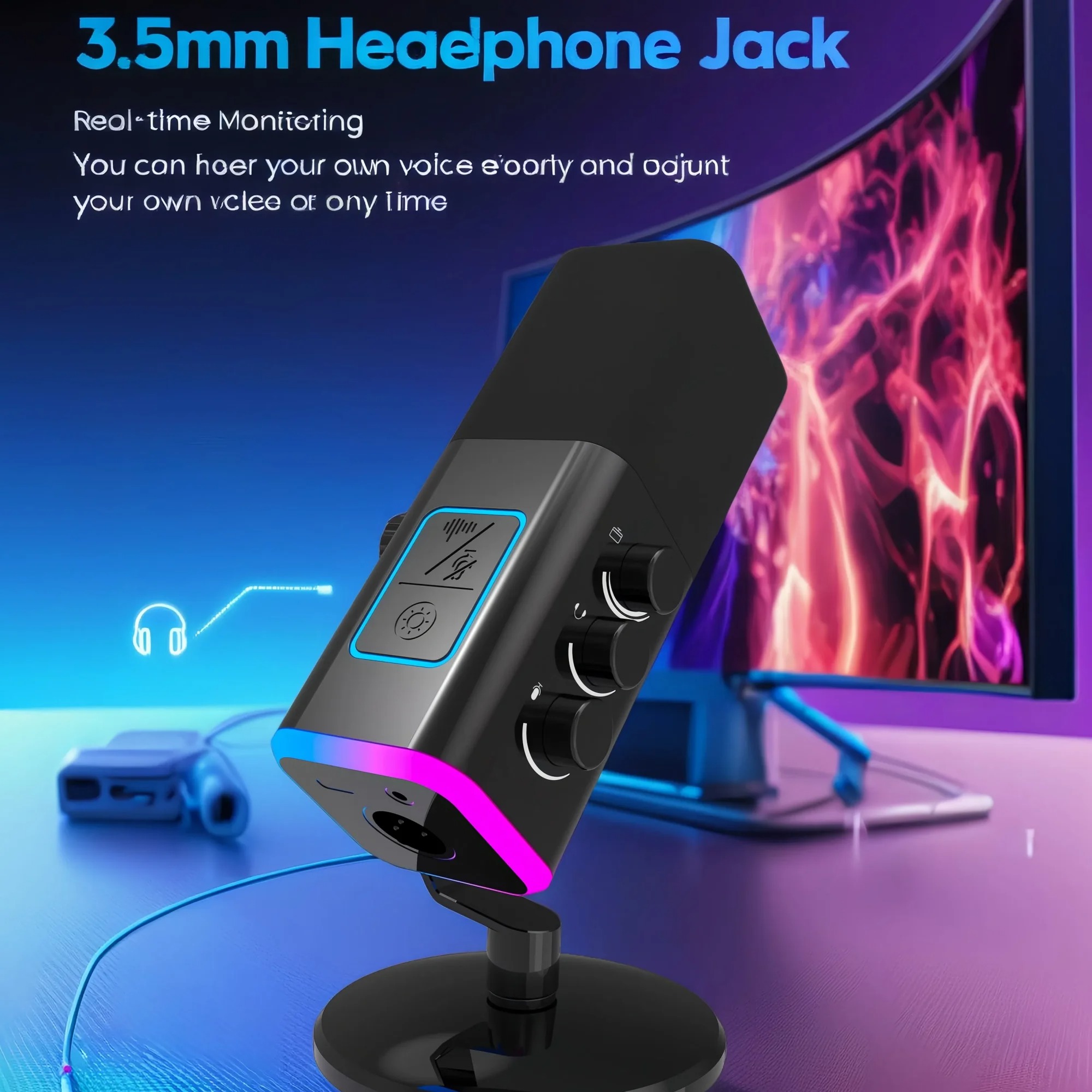 ONELEADER Mikrofon Kondenser Condenser Microphone XLR with Stand - WM13 Gambar produk ONELEADER Mikrofon Kondenser Condenser Microphone XLR with Stand - WM13