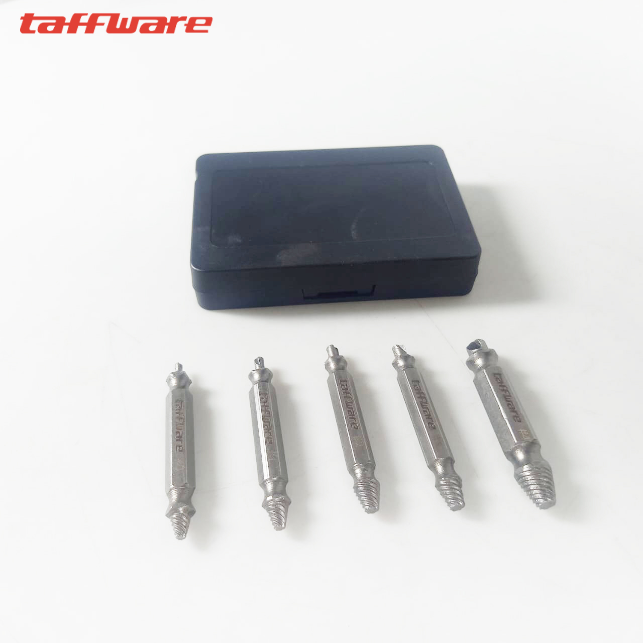 Taffware Set Mata Bor Extractor Broken Screw Remover 5 PCS - TL105 Gambar produk Taffware Set Mata Bor Extractor Broken Screw Remover 5 PCS - TL105