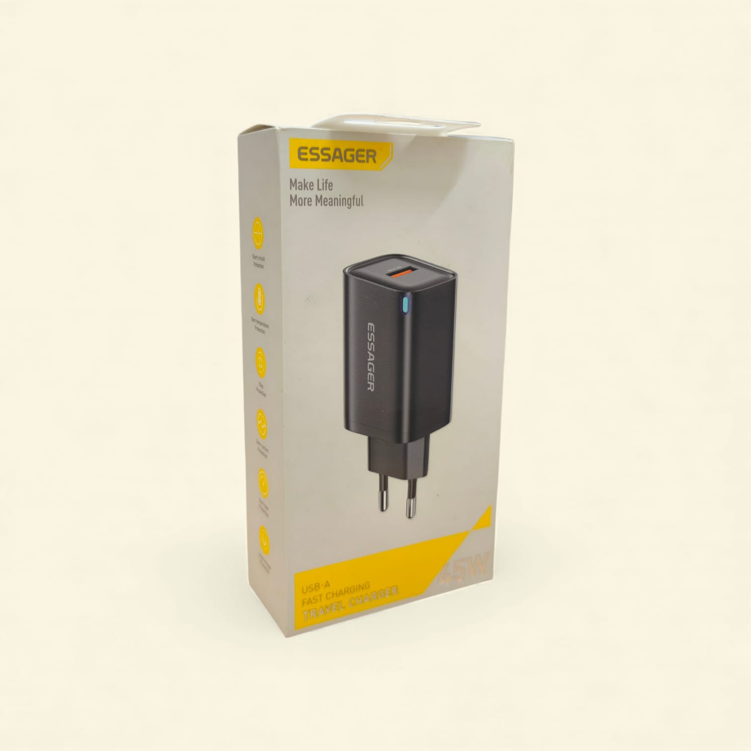 ESSAGER Kepala Charger USB Fast Charging GaN PD QC3.0 45W - ES-CD60 Gambar produk ESSAGER Kepala Charger USB Fast Charging GaN PD QC3.0 45W - ES-CD60