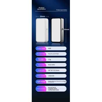 Gambar produk APOPIS Lampu Fill Light LED Magnetic 3 Color Portable Dimmable 150mAh - A08