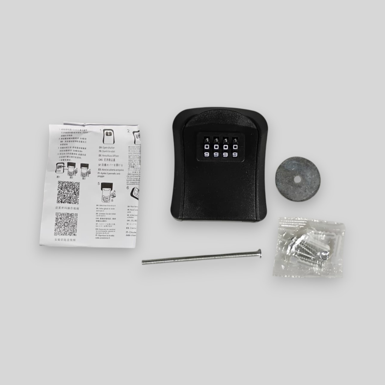 Kuan Kotak Brankas Safety Lock Box Anti Theft PVC 4 Digit Password - SF-94 Gambar produk Kuan Kotak Brankas Safety Lock Box Anti Theft PVC 4 Digit Password - SF-94