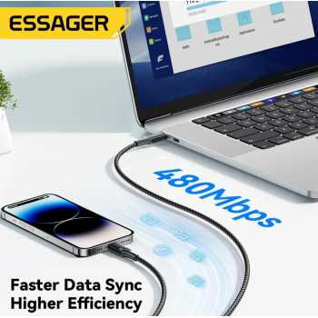 Gambar produk ESSAGER Kabel Data USB Charging Type C to Lightning 1M 29W - EXCTL-JJ03-P