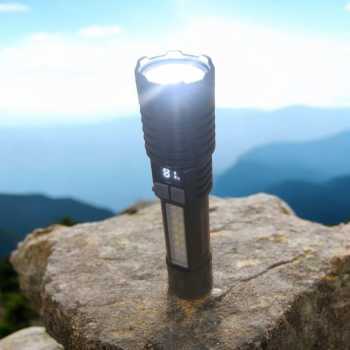 RLTEC Lampu Senter LED Rechargeable Flashlight 600 Lumens P520 800mAh - SJ004