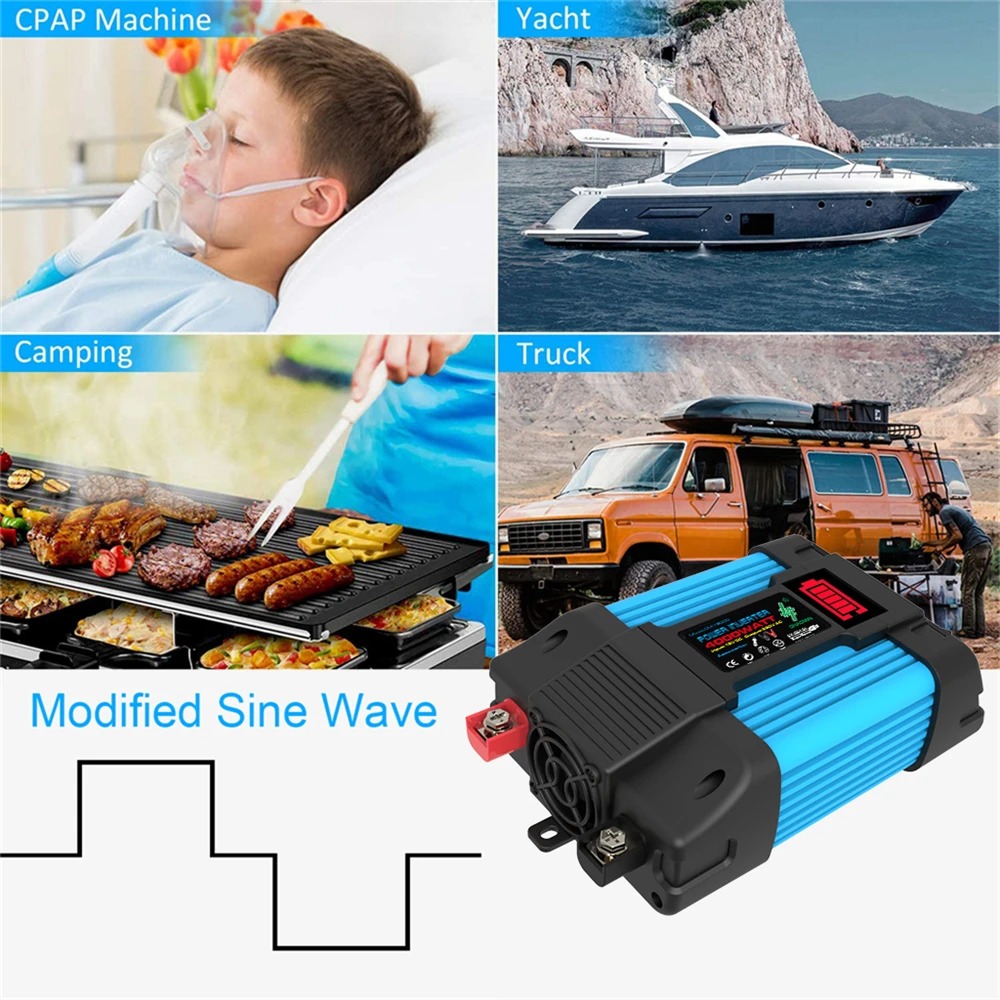 Taffware Power Inverter Mobil Modified Sine Wave 12V to AC 220V 6000W - NBR6000W Gambar produk Taffware Power Inverter Mobil Modified Sine Wave 12V to AC 220V 6000W - NBR6000W