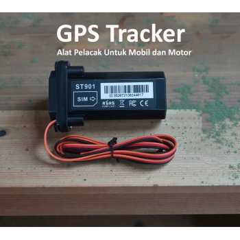 LOCATREX Alat Pelacak Mobil Motor GPS Tracker Alarm 2G 12-90V - ST901A