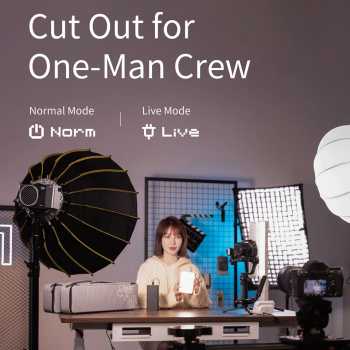 Gambar produk Zhiyun Lampu Studio Fotografi COB LED 3in1 Color Bowens Mount 100W - X100