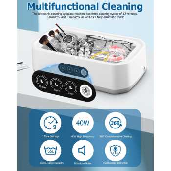 MOJOY Pembersih Kacamata Perhiasan Ultrasonic Cleaning Machine 650ml - MJ71