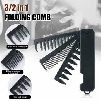 Desslo Sisir Rambut Lipat 3in1 Folable Hair Comb Fine Wide Tooth - DS-31