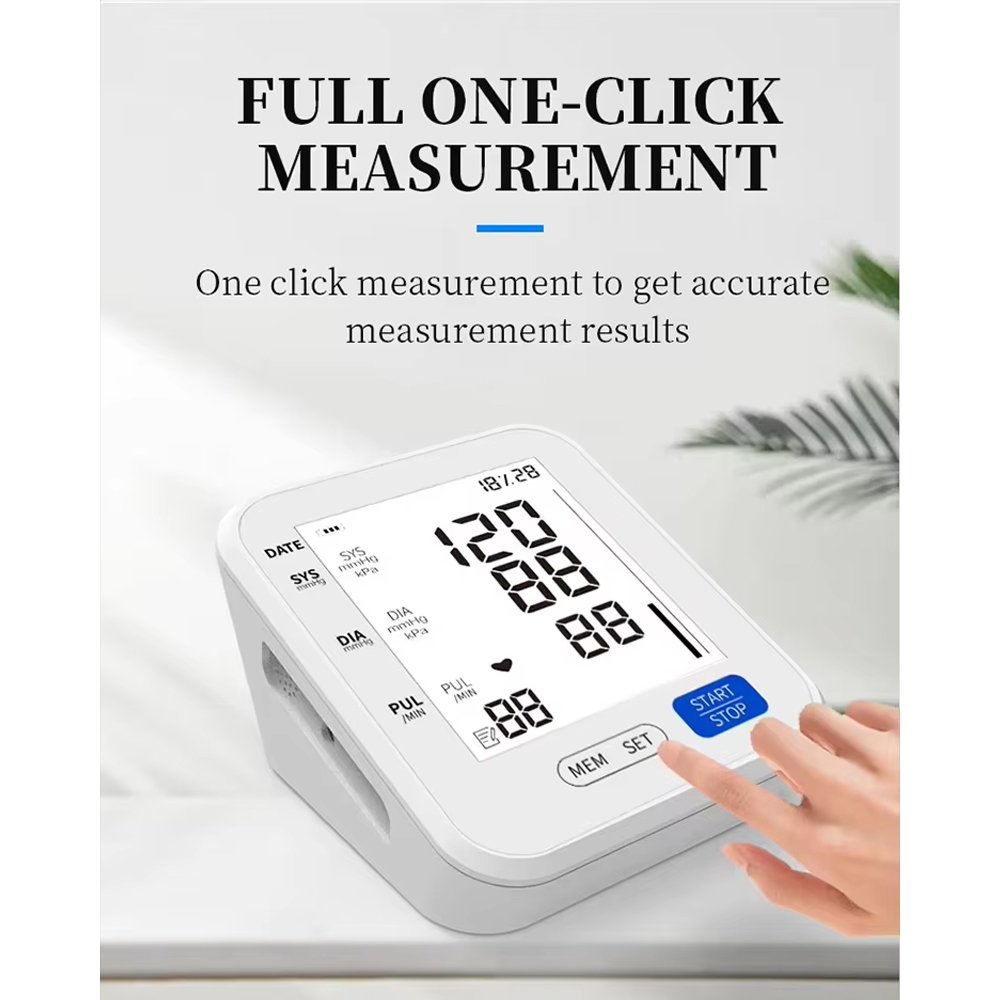 Kelang Tensimeter Digital Pengukur Tekanan Darah English Voice - B808 Gambar produk Kelang Tensimeter Digital Pengukur Tekanan Darah English Voice - B808