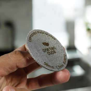 Gambar produk One Two Cups Puck Screen Portafilter Espresso Machine 150 Micron 58mm 1.7mm - SUS3