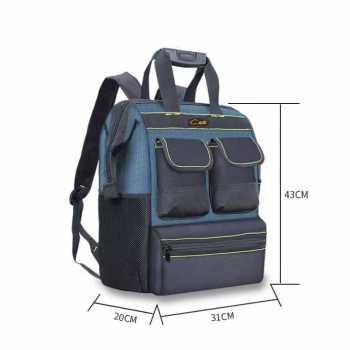 Gambar produk NUIJIA Tas Perkakas Tukang Mekanik Storage Tool Backpack 31x20x43cm - ISY03
