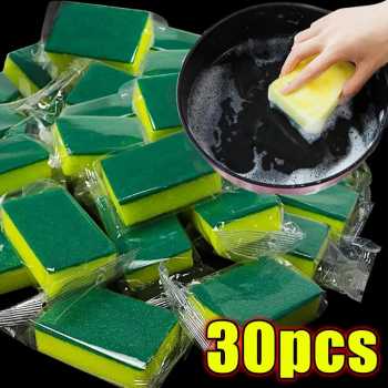 TwoFace Spons Cuci Piring Kitchen Washing Cleaning Double Sided 30 PCS - FLS53
