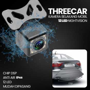 Gambar produk THREECAR Kamera Belakang Mobil Car Rearview 12 LED Nightvision - S12