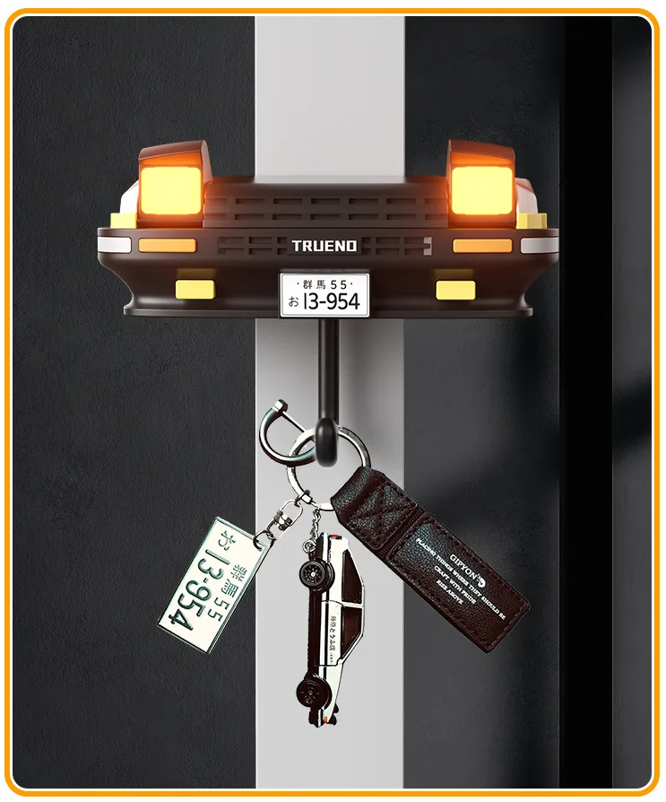 TROVE Gantungan Kunci Dinding Tema Mobil AE86 Key Holder with Light - TR-100 Gambar produk TROVE Gantungan Kunci Dinding Tema Mobil AE86 Key Holder with Light - TR-100