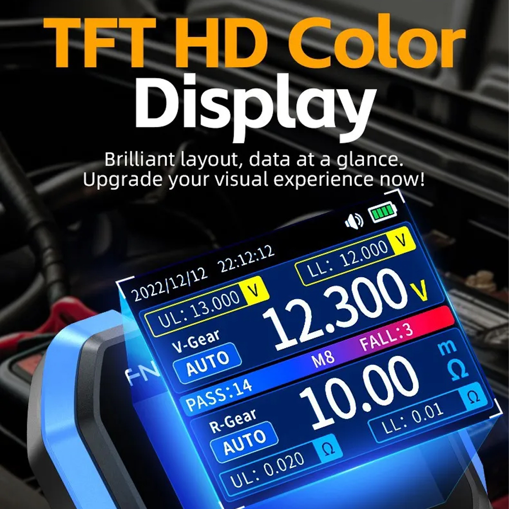 FNIRSI Battery Voltage Internal Resistance Tester Portable 1000mAh - HRM-10 Gambar produk FNIRSI Battery Voltage Internal Resistance Tester Portable 1000mAh - HRM-10