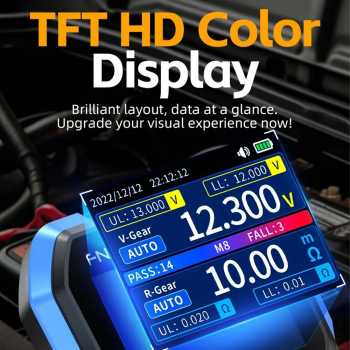 Gambar produk FNIRSI Battery Voltage Internal Resistance Tester Portable 1000mAh - HRM-10