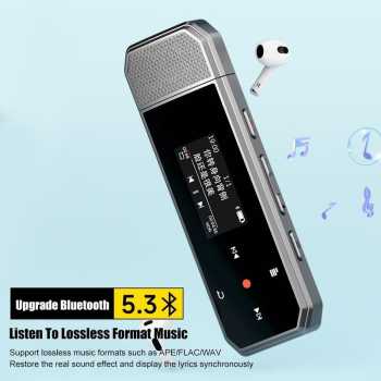 Gambar produk RUIZU MP3 Digital Audio Player Bluetooth Type C Plug Pedometer 64GB - X80