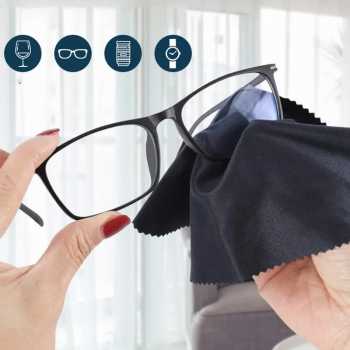 Kain Lap Kacamata Microfiber Pembersih Lensa Serbaguna 15cm - K-12