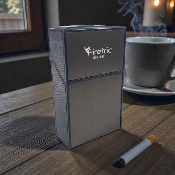Firetric FOCUS Kotak Rokok 20 Slot dengan Korek Elektrik Plasma - JD-YH093