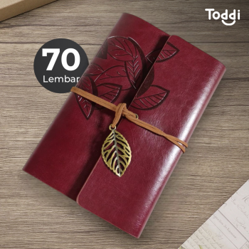 Toddi BESTOYARD Buku Jurnal Leather Diary A6 70GSM 140 Halaman Blank - ZB-45