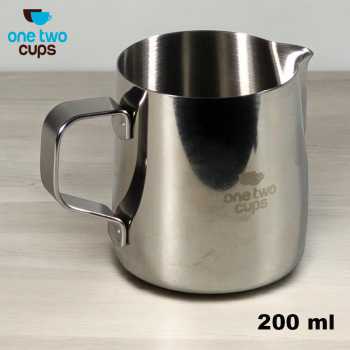 Gambar produk One Two Cups Milk Jug Latte Art Gelas Susu Kopi Espresso Frother Foam 200ml - J068