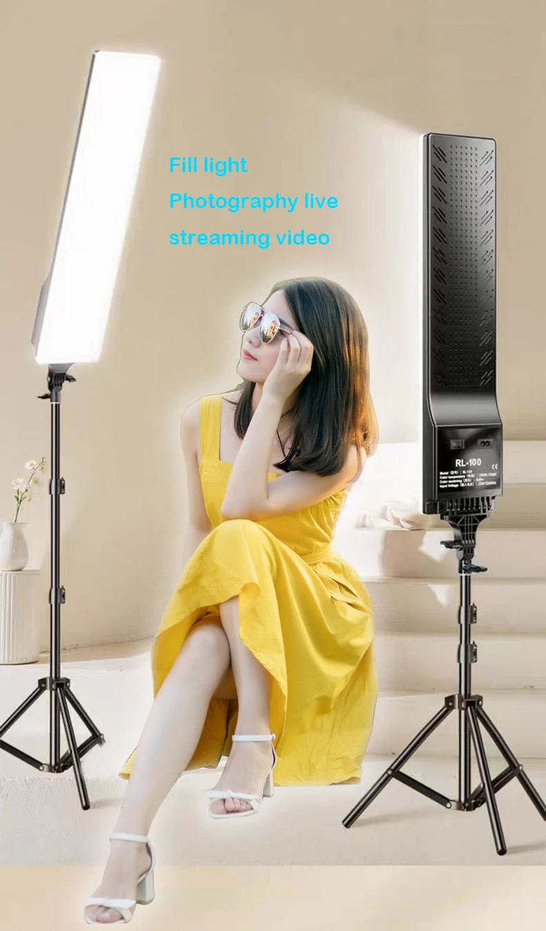 Gambar produk YSHAMU Lampu Fill Light LED SMD Dimmable 3in1 Color with Tripod 1.6M - RL-100