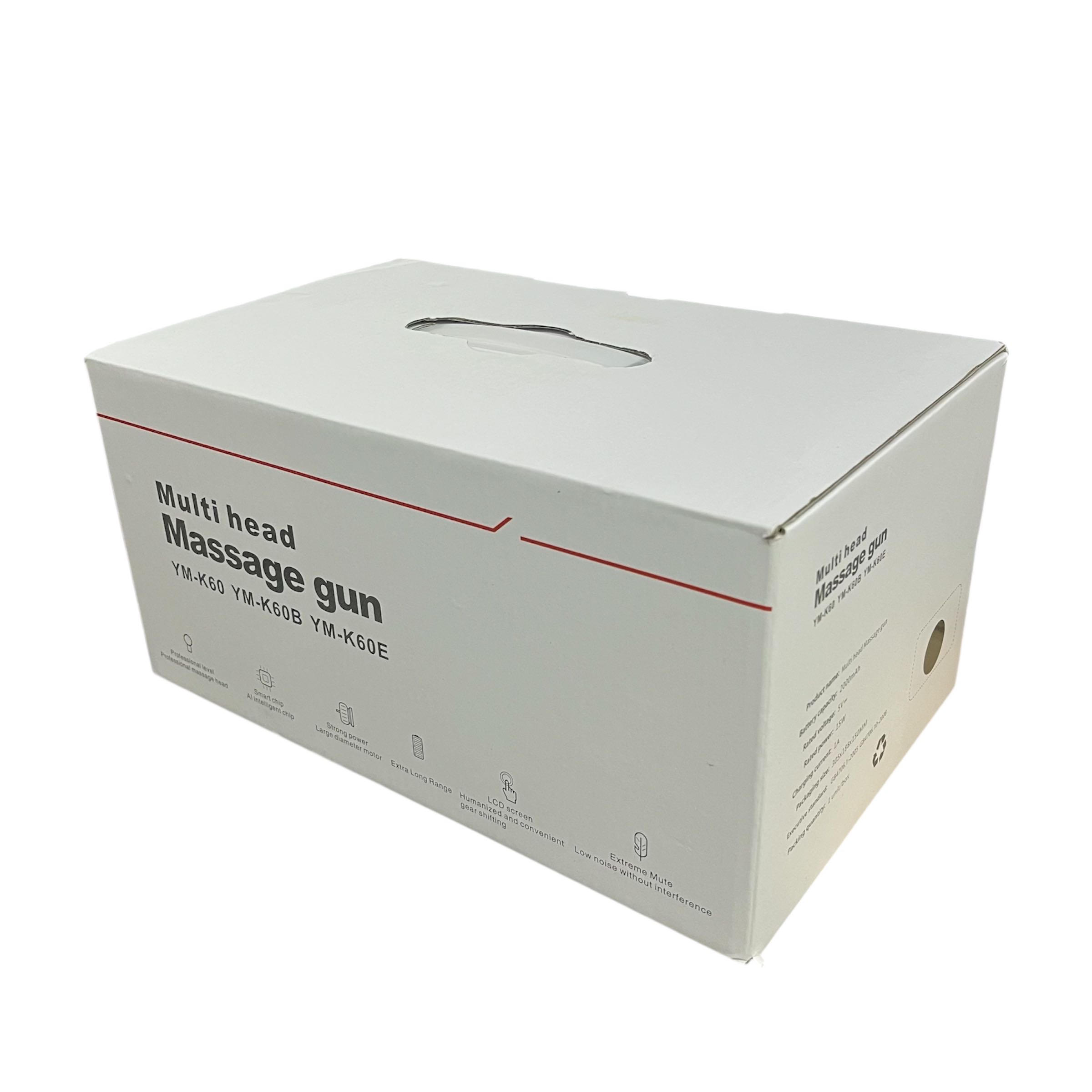 MORGEL Alat Pijat Elektrik Massage Gun 9 Mode 22 Head 2000mAh 15W - YM-K60 Gambar produk MORGEL Alat Pijat Elektrik Massage Gun 9 Mode 22 Head 2000mAh 15W - YM-K60