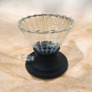 Gambar produk One Two Cups V60 Coffee Dripper Alat Seduh Kopi Manual Kaca 1-2 Cup Lurus - INU161