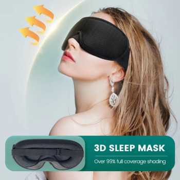 PERFK Penutup Mata Tidur 3D Eye Mask Blindfold Soft Comfortable - PF65