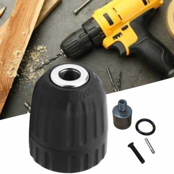 PT-CLUB Adaptor Bor Precise Keyless Drill Chuck 0.8-10mm 3/8-24UNF - PC3