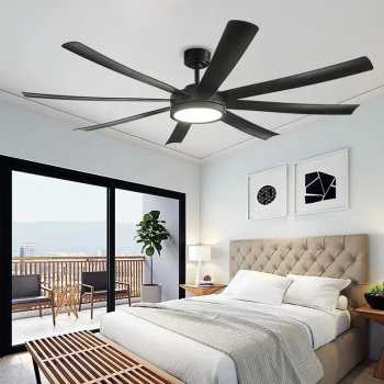 Gambar produk SOVE Kipas Angin Gantung Lampu LED Tri Color with Remote 72 Inch - SOTF-100