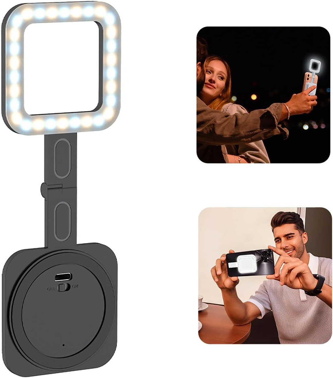 Gambar produk CAMOLO Lampu Fill Light Magnetic 3in1 Color Flip Design 300mAh 3W - CL-V18