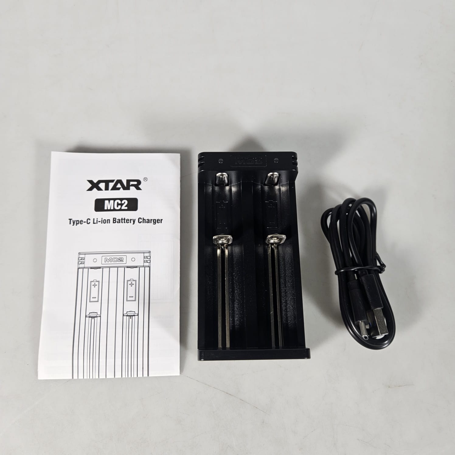 XTAR Charger Baterai 2 Slot 14500 18650 21700 Li-Ion 3.7V 2A 5V Type C - MC2 Gambar produk XTAR Charger Baterai 2 Slot 14500 18650 21700 Li-Ion 3.7V 2A 5V Type C - MC2